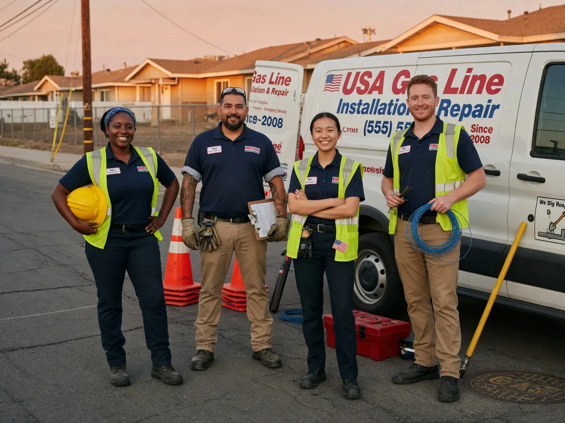 Gas Line Installation company in Sun, LA